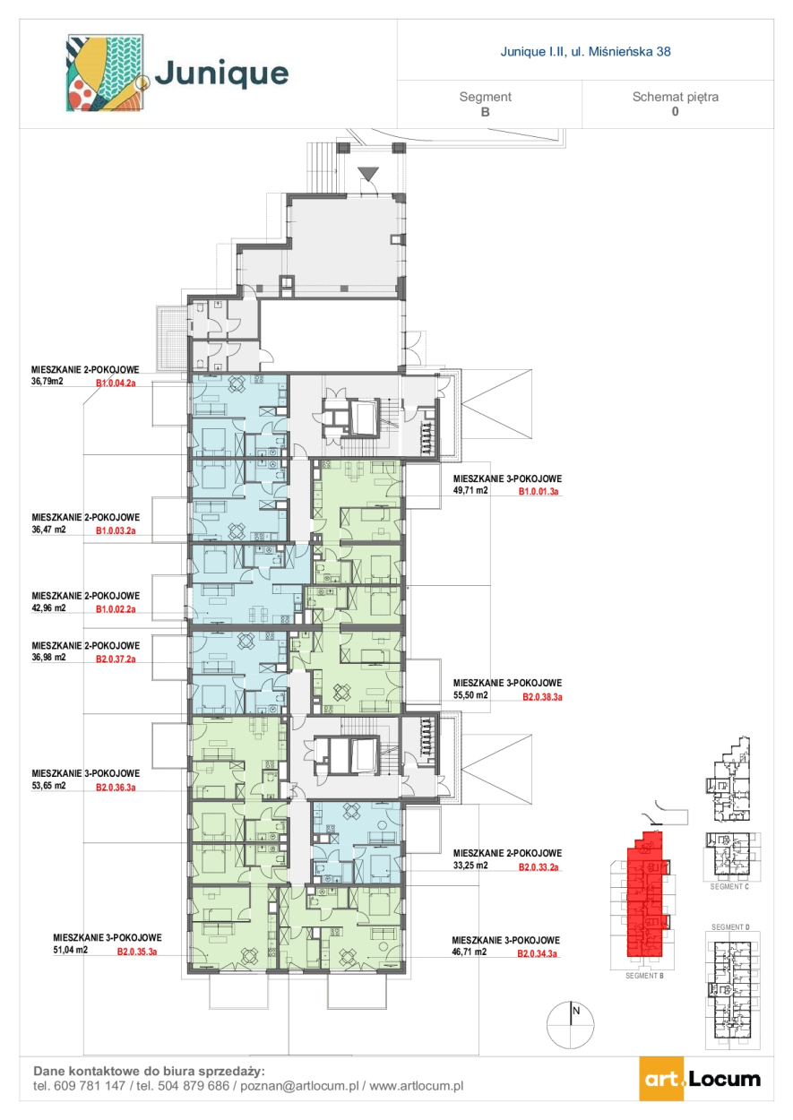 Junique I.II - parter