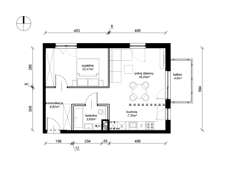 Plan mieszkania B.2.20.2k