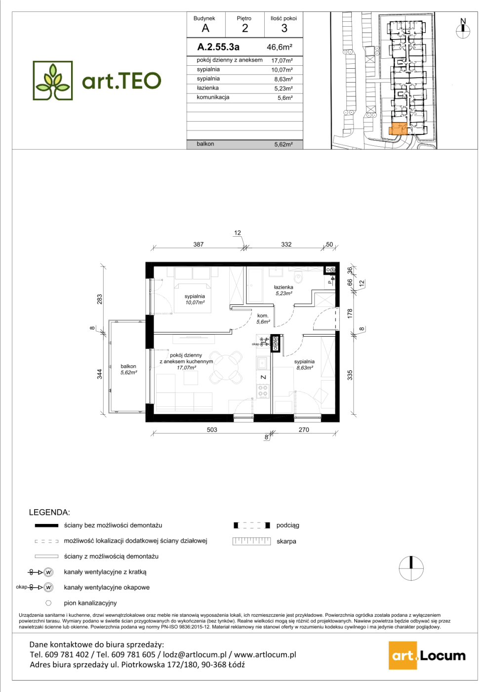 Mieszkanie A.2.55.3a