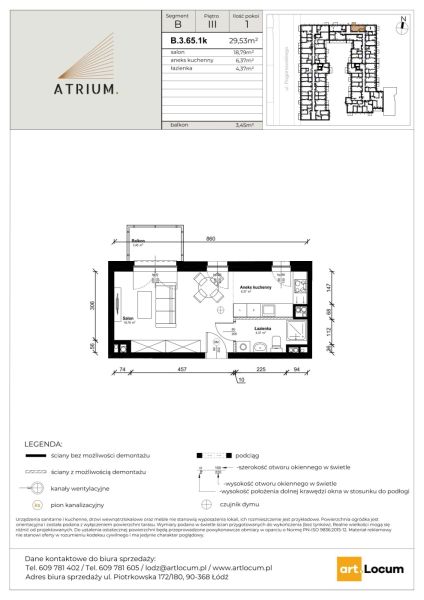 Mieszkanie B.3.65.1k